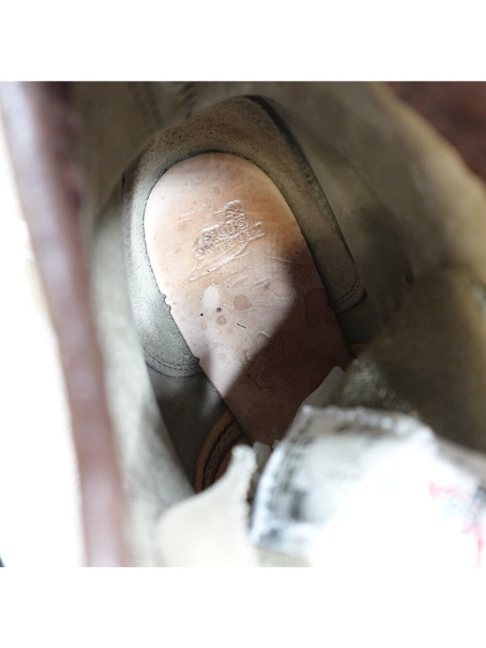 Red Wing Boots 8.5 Gray Suede Roughout 8139 Nigel Cabourn 2010 - Picture 10 of 16
